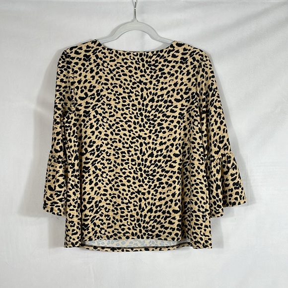 Jude Connally Top Size L Animal Print Leopard EUC - Picture 4 of 8
